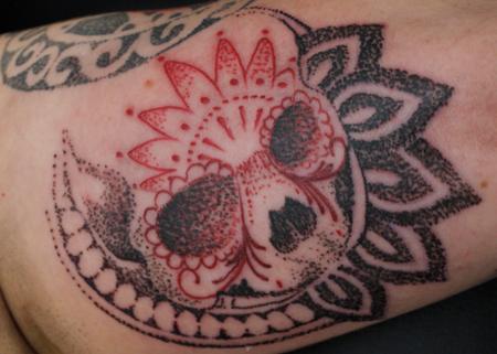 Tattoos - Stipple Skull - 133871